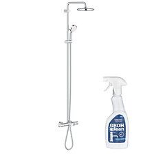 Colonne bain douche Cosmopolitan System 210 avec nettoyant GrohClean