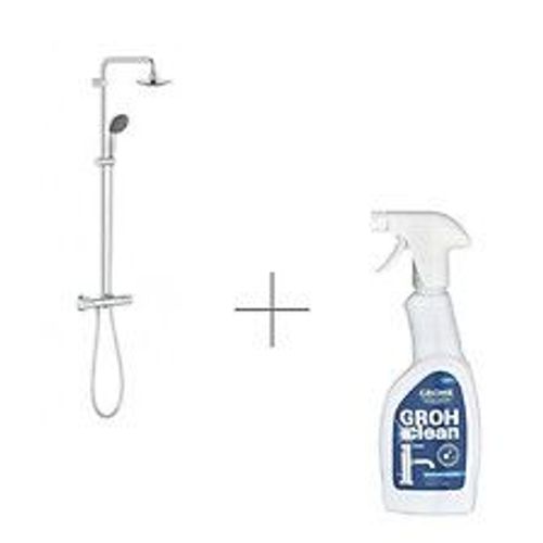 Colonne de douche Vitalio Start System 160 avec nettoyant robinetterie GroheClean