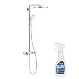 Colonne de douche thermostatique Euphoria SmartControl System 310 Duo avec nettoyant GrohClean