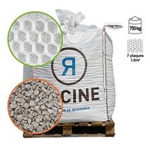 Pack Gravier 750 Kg Et 7 Dalles Alvéollées 1,8m² Pour Surface 12,5m²