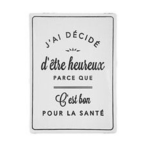 Décoration murale Plaque métal céramique  35 x 45 cm