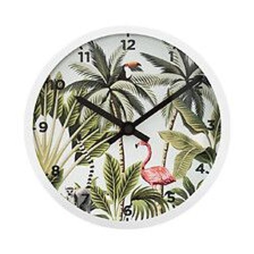Pendule murale design Tropique  D 22 cm