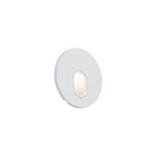 Luminaire encastré mural rond - 1,7W - 2700K - Blanc