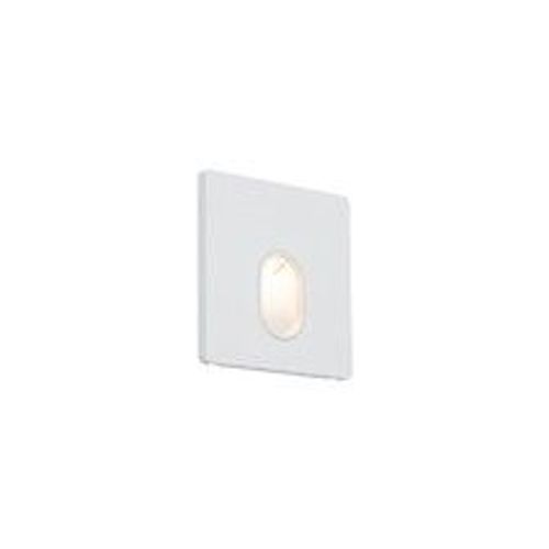 Luminaire encastré mural carré - 1,7W - 2700K - Blanc