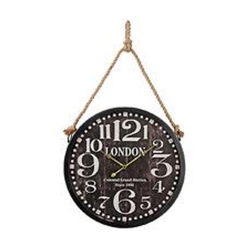 Pendule murale en métal et corde D 52 cm