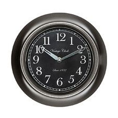 Pendule murale silencieuse rétro et vintage D 23 cm