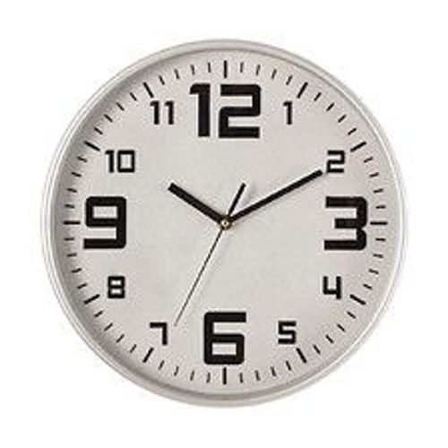 Pendule murale silencieuse Best Argent D 30 cm