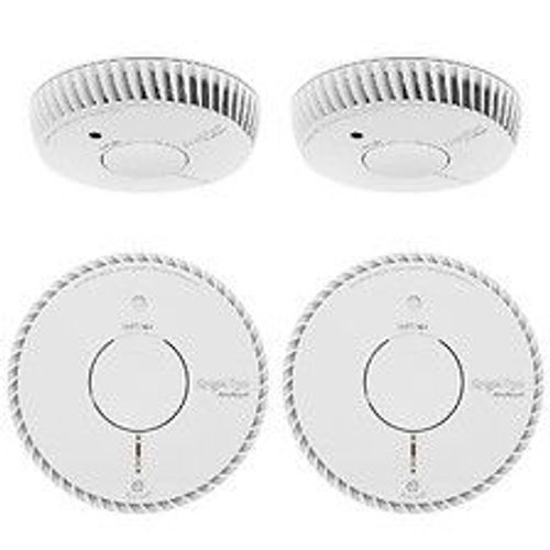 Lot de 4 détecteurs de fumée NF autonomie 5ans-garantie 10 ans-ANGELEYE