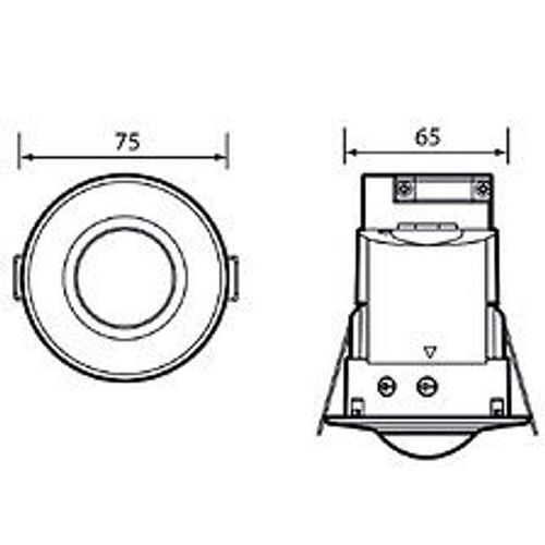 Détecteur de mouvement Luxa 103-100 C DE WH Theben - Blanc