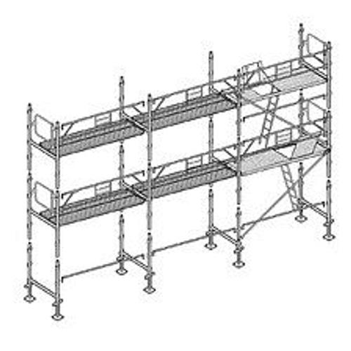 Echafaudage façadier 60 m² garde-corps planchers