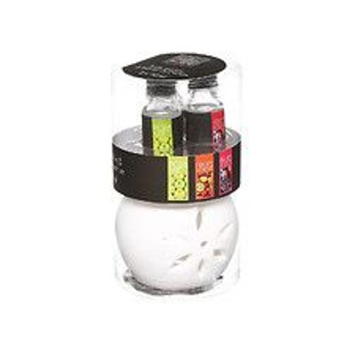 Coffret senteur 1 Brûle parfum et 3 Huiles parfumées aux fruits