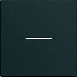 Enjoliveur Hager Gallery pour va-et-vient à voyant - 2 modules - Noir