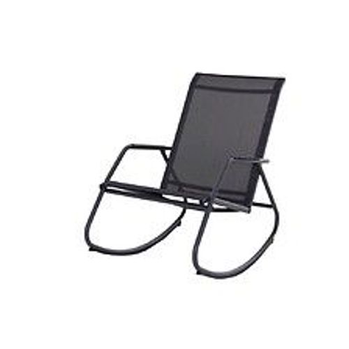 Fauteuil Basculant De Jardin Noa Rocking - Graphite/Gris 61 X 90 X 100 Cm