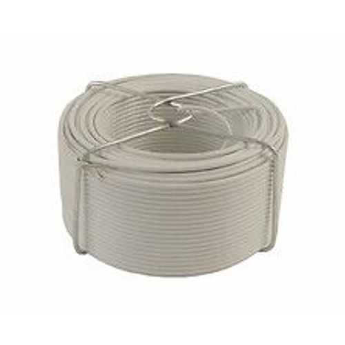 Fil dattache acier plastifié - blanc -diamètre 1,3 - L 50M