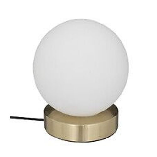 Lampe À Poser En Verre Et Métal Doré D 15 Cm