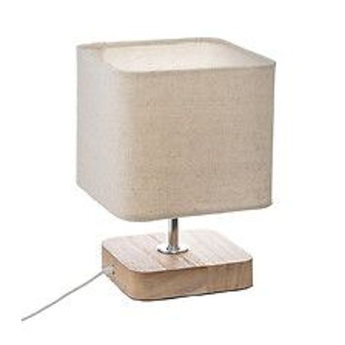 Lampe À Poser En Bois H 21 Cm