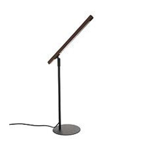 Lampe À  Poser En Métal Et Bambou Marron Caramel H 42.5 Cm