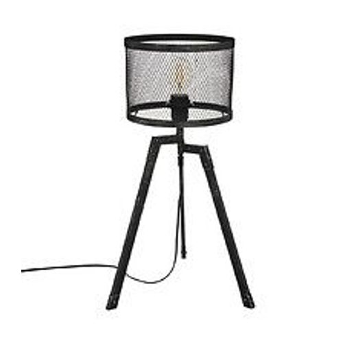 Lampe Trépied En Métal Noir Industriel Design Vintage H 56 Cm