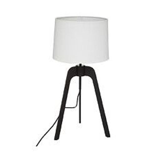 Lampe Trépied En Bambou Et Métal H 58.5 Cm