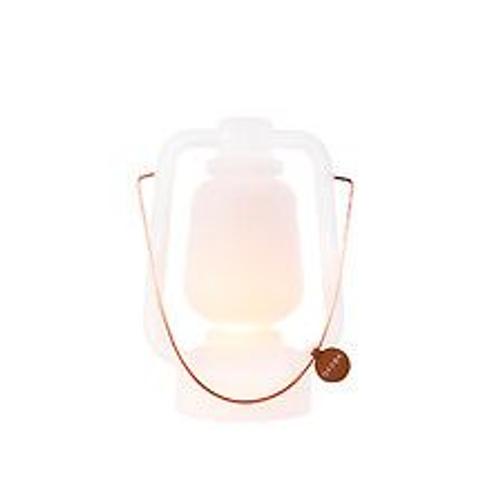 Lampe De Table Rechargeable 30 Cm Ip44 Blanche - Storm Small