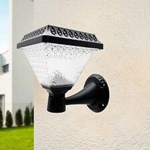 Lanterne Murale De Jardin Solaire Crépusculaire Ip65 2w - Blanc Chaud 2300k - 3500k - Silamp