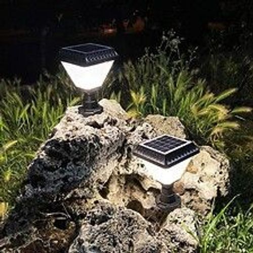 Lanterne Extérieure Solaire Crépusculaire Ip65 2w - Blanc Chaud 2300k - 3500k - Silamp
