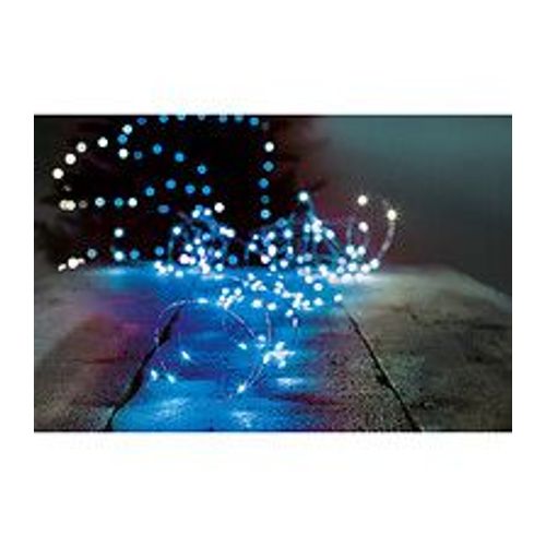 Guirlande Lumineuse Intérieur 40 Microled Bleu Sur 3.90 Mètres