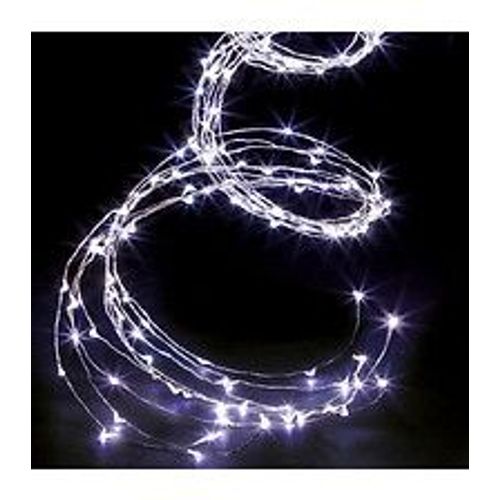 Guirlande Lumineuse Intérieure Et Extérieure Cascade 400 Microled Blanc Froid Et 8 Jeux De Lumière