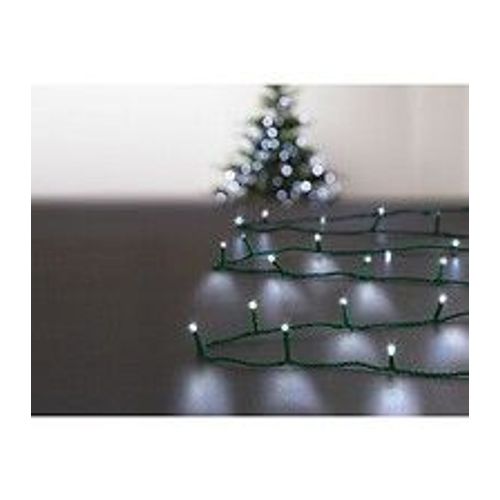 Guirlande Lumineuse Solaire 200 Led Blanc Froid Sur 20 Mètres Avec 8 Jeux De Lumière