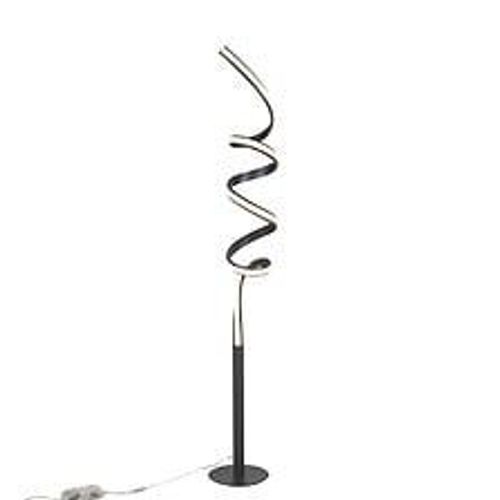 Lampadaire Design Noir Avec Led Et Gradateur - Twisted