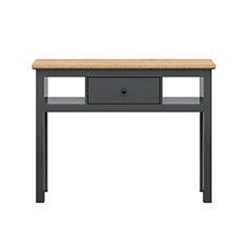 Console 1 Tiroir Duck Gris Anthracite Et Bois