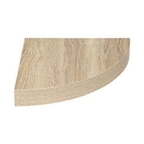 Étagère D'angle Murale Flottante Effet Chêne Naturel 25 X 25 Cm Fixations Invisibles