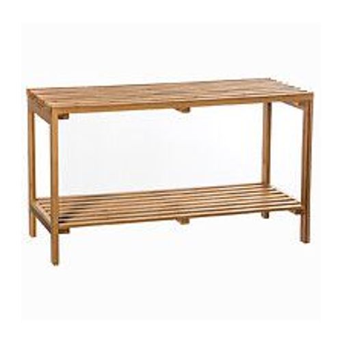 Etagère De Rangement En Bambou Sur 2 Niveaux - Grande Largeur 78 Cm