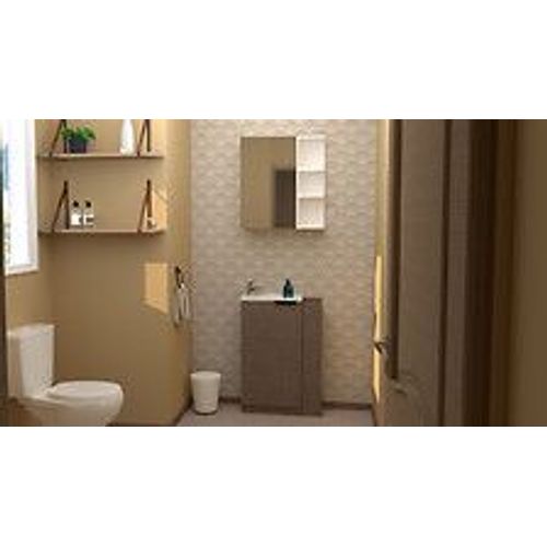Etagère Simple - 20x65cm - Blanc - Mélaminé