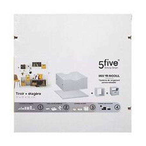 Tiroir Et Tablette Pour Étagère Coloris Blanc 31 X 31cm Mix N' Modul