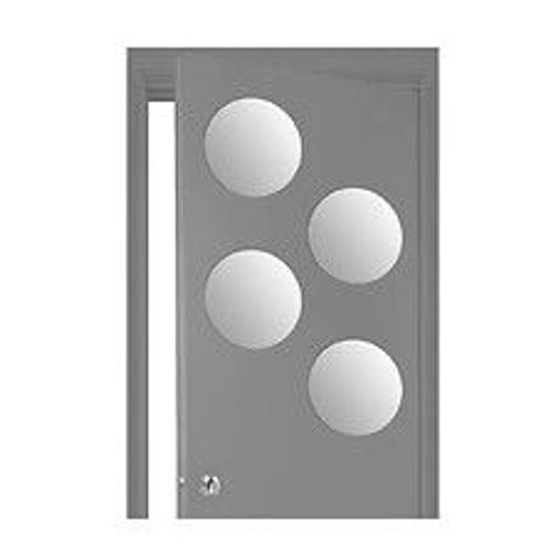 Lot de 4 Miroirs adhésifs Ronds en Verre 30 x 30 cm