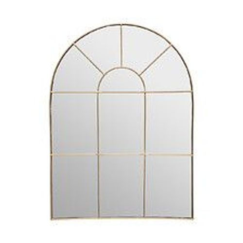 Miroir mural Arcade en Métal Doré 54 x 74 cm