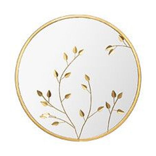 Miroir mural en Métal Doré D 58 cm