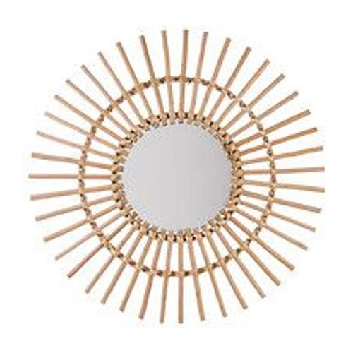 Miroir mural Soleil en Rotin D 58 cm