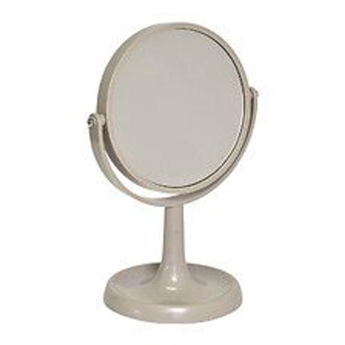 Miroir sur pied Taupe 1 face normale et 1 face grossissante x3