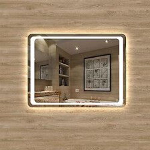 Aica Sanitaire Led Miroir De Salle De Bain Avec Anti-Buée Et Interrupteur Tactile Intégré 120x70cm