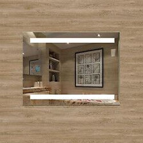 Aica Sanitaire Miroir De Salle De Bain Lumineux Led Avec Anti-Buée Et Interrupteur Tactile Intégré 50x70cm