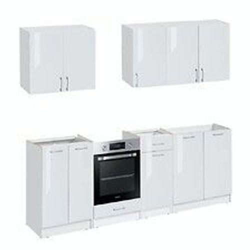 Cuisine Complète Eco Blanc Brillant 240 Cm