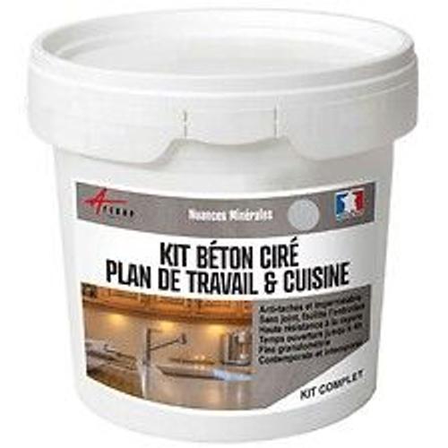 Kit Beton Cire Cuisine Et Plan De Travail - 5 M² (En 2 Couches) Griset Gris Clair - Arcane Industries