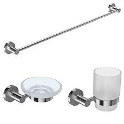 Accessoires De Salle De Bain Collection Eo , Lot 3, Chrome, Eo Classique