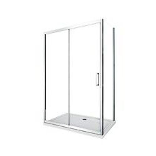 Douche De 6 Mm Avec Un Paroi Fixe Laterale Et Une Porte Coulissante (Receveur Non Inclu)  ? 87,5-90 Fixe X 115-120 Coulissante