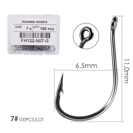 100 Mousquetons à Émerillon Pour Pêche – Tailles 7#, 10#, 12#, Cuivre/Acier Carbone, 360° Rotation, Pour Eau Douce