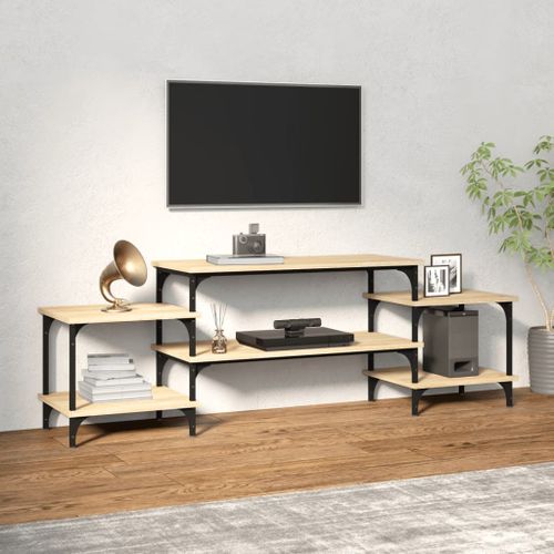 Vidaxl Meuble Tv Chêne Sonoma 157x35x52 Cm Bois D'ingénierie