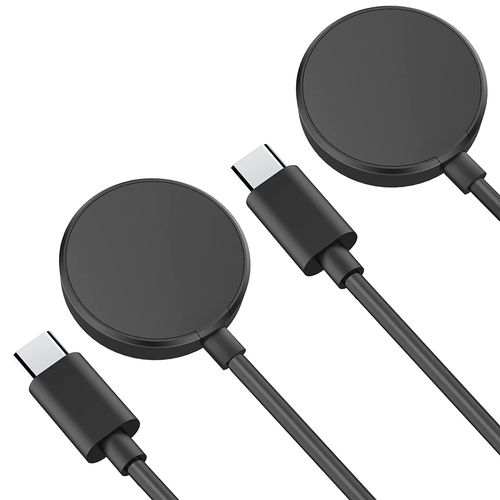 2 Pièces Compatible Samsung Galaxy Watch 6/6 Classic / 5/5 Pro / 4/4 Classic/Watch 3/ Active 2 / Active Chargeur, Usb C Rapide Sans Fil Station De Charge