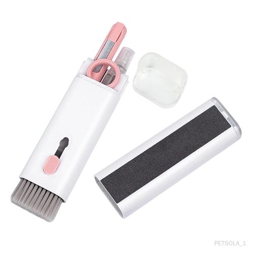 Kit de nettoyage électronique Brosse de nettoyage pour clavier à double tête pour montre-caméra à haut-parleur rose